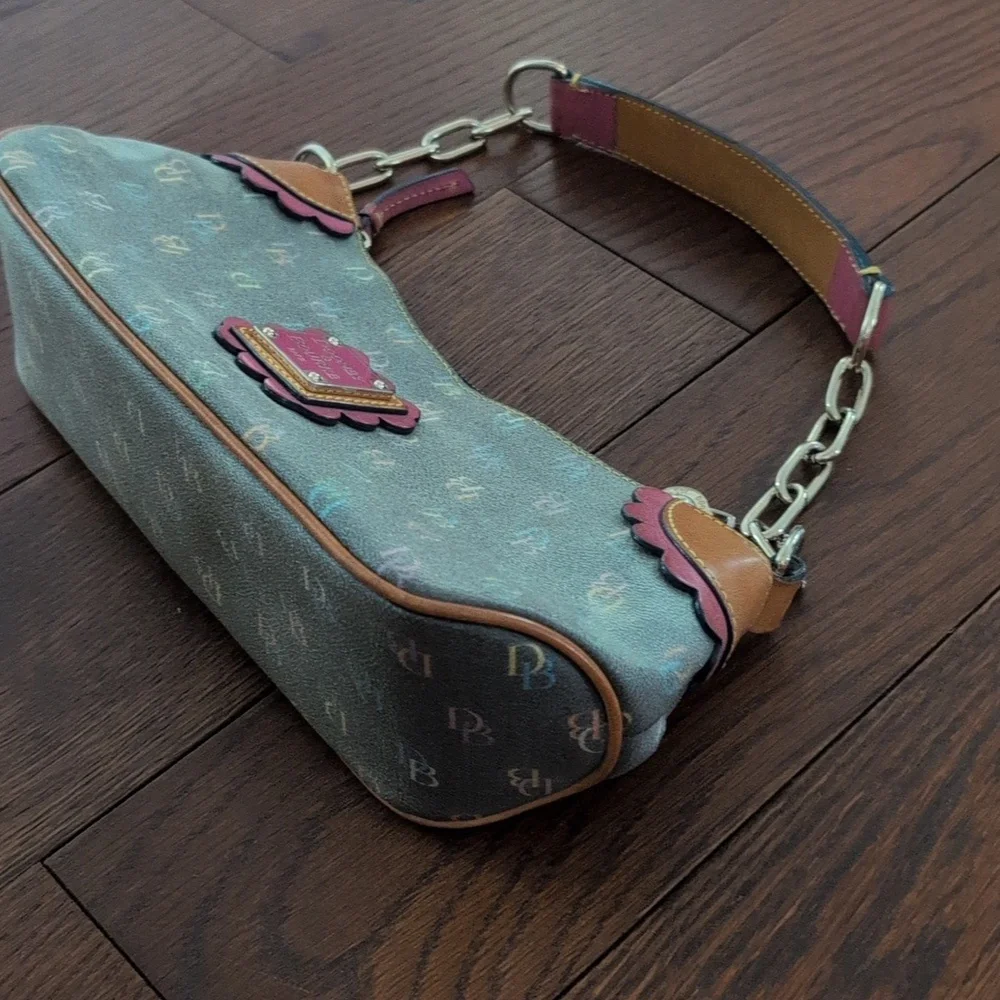 Dooney & Bourke - VINTAGE Y2K RARE Rainbow It Girl Monogram Handbag - Picture 5 of 9
